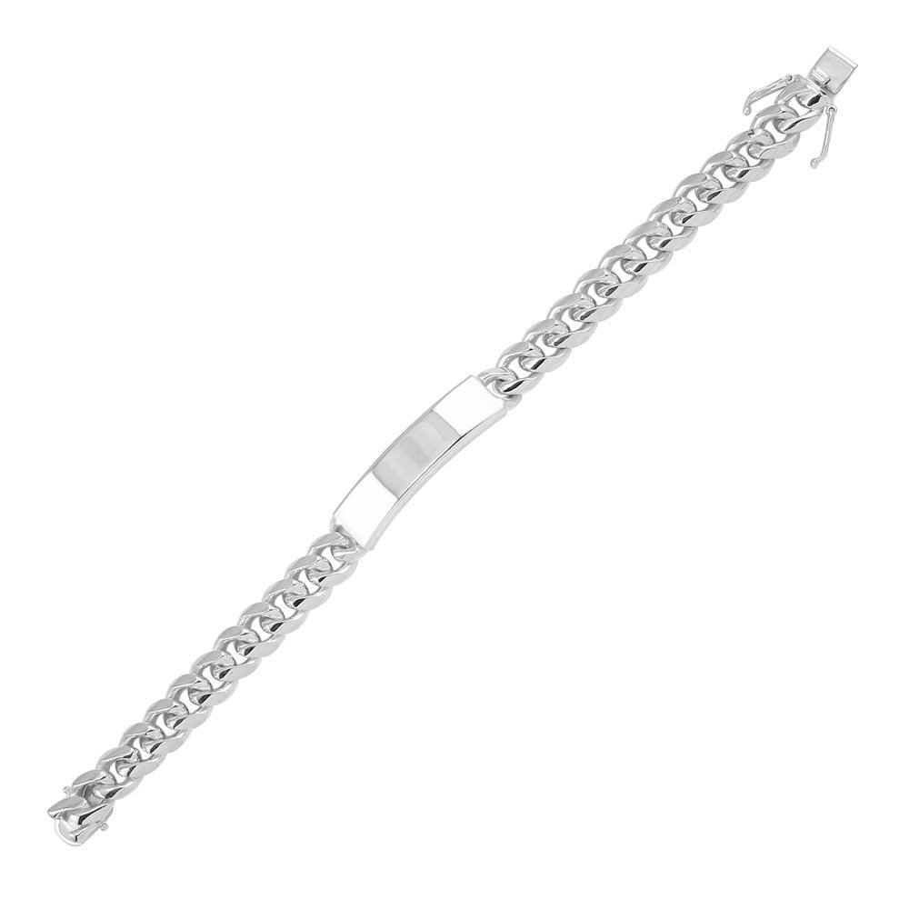 Inscribed Bracelet in Sterling Silver, 10.7mm