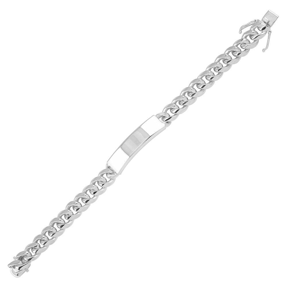 Inscribed Bracelet in Sterling Silver, 12.6mm