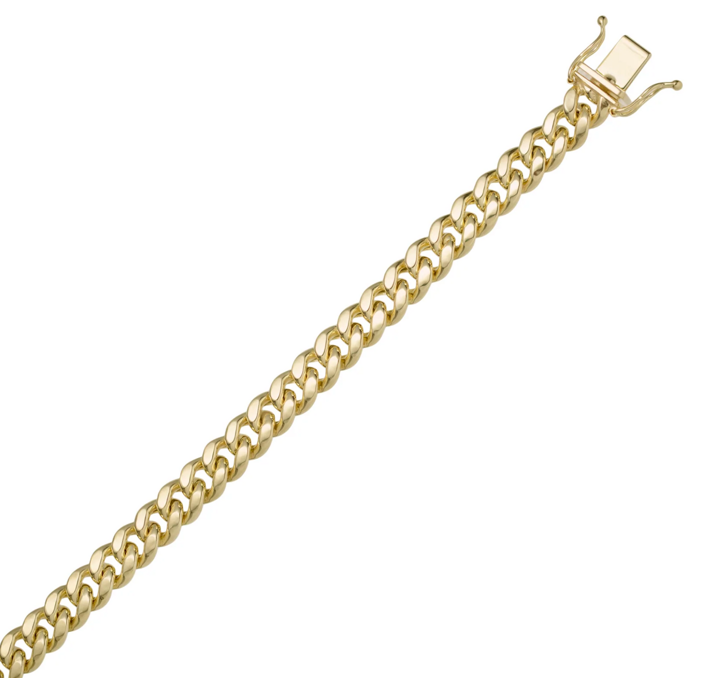 14k Miami Cuban Bracelet - 6.9mm