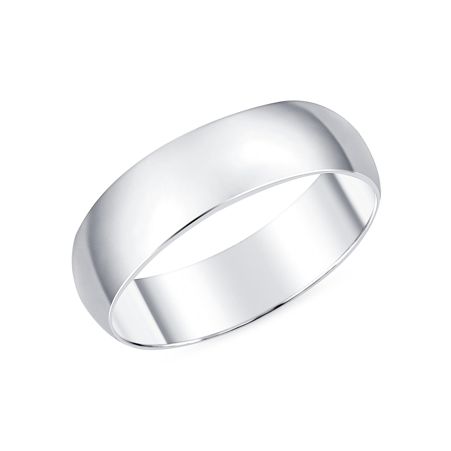 Rounded Silver Band