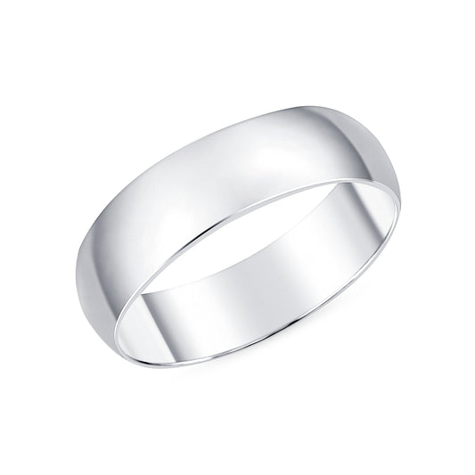 Rounded Silver Band
