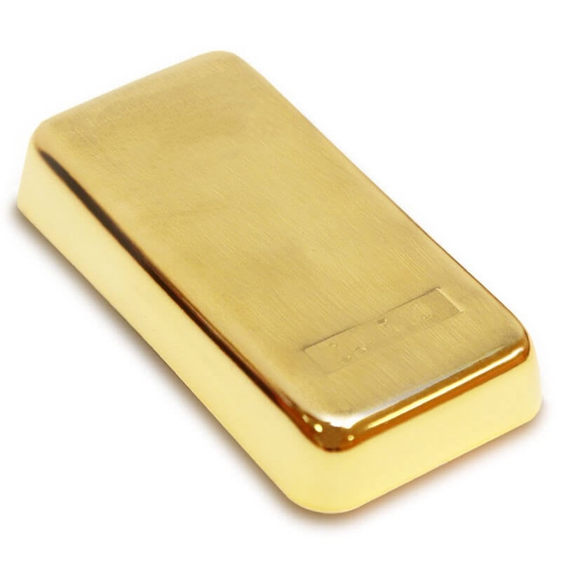 GOLD BAR USED TO MAKE 14 KARAT GOLD JEWELRY.