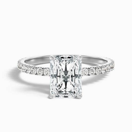 2CT RADIANT CUT WHITE GOLD