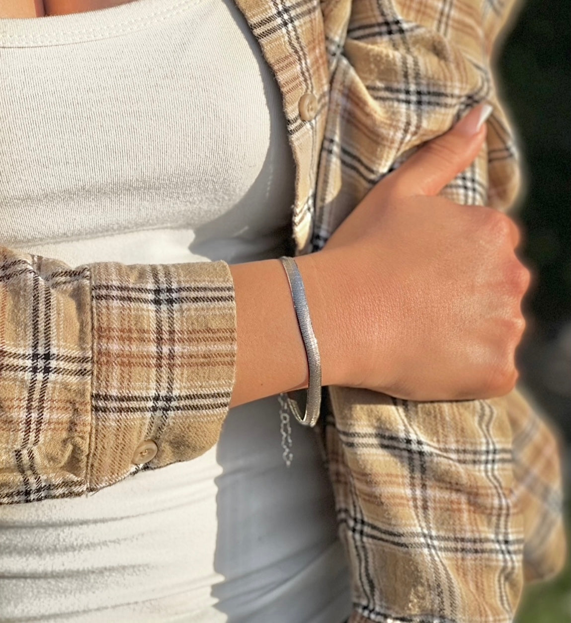 Herringbone Bracelet (Adjustable)