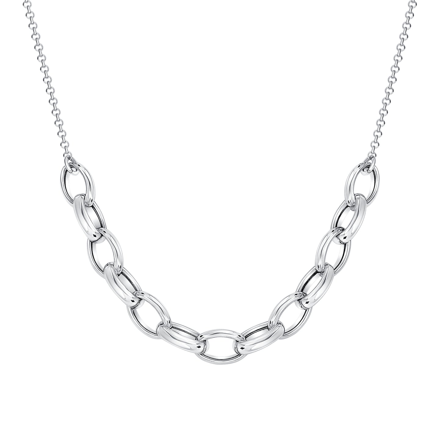 Oval Link Bunch Necklace