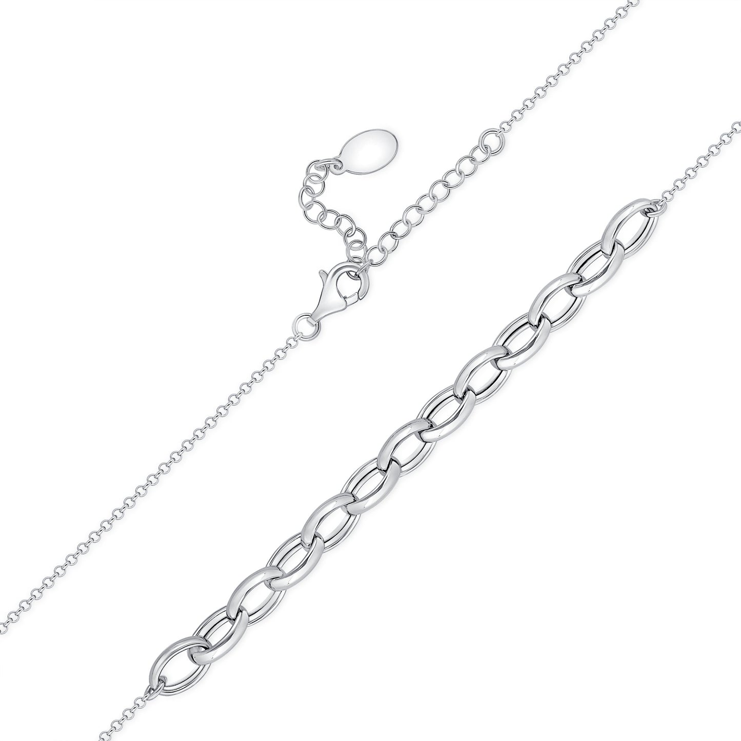 Oval Link Bunch Necklace