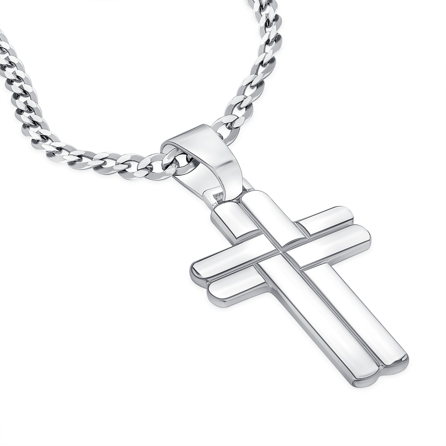 Cross Pendant & Chain (Medium)